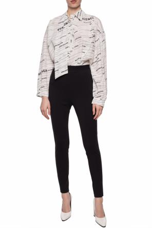 Logo-printed asymmetrical shirt, zdjęcie 2 Logo-printed asymmetrical shirt od Balenciaga